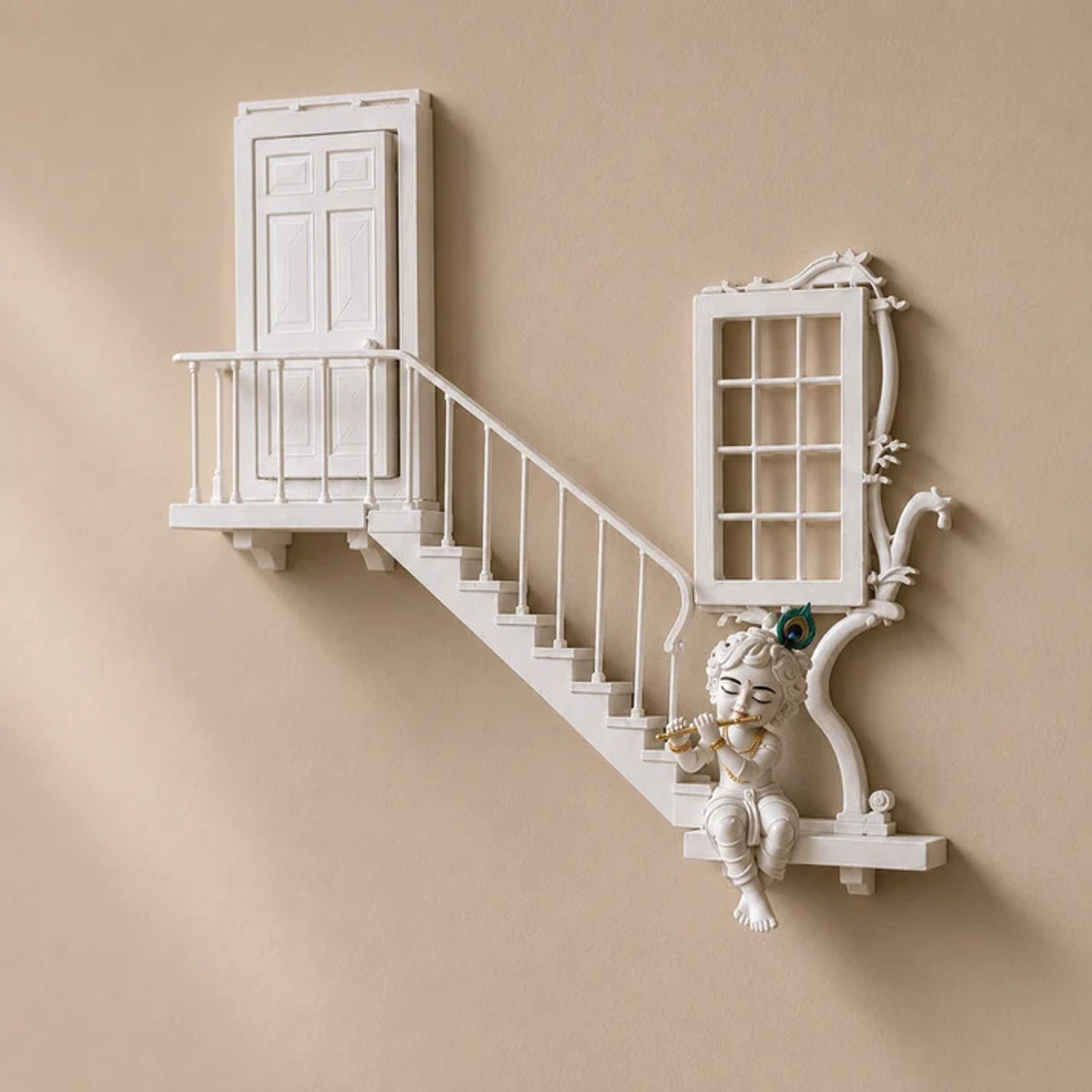 Image of Rivo Store Bal Krishna Decorative Staircase Wall Hanging