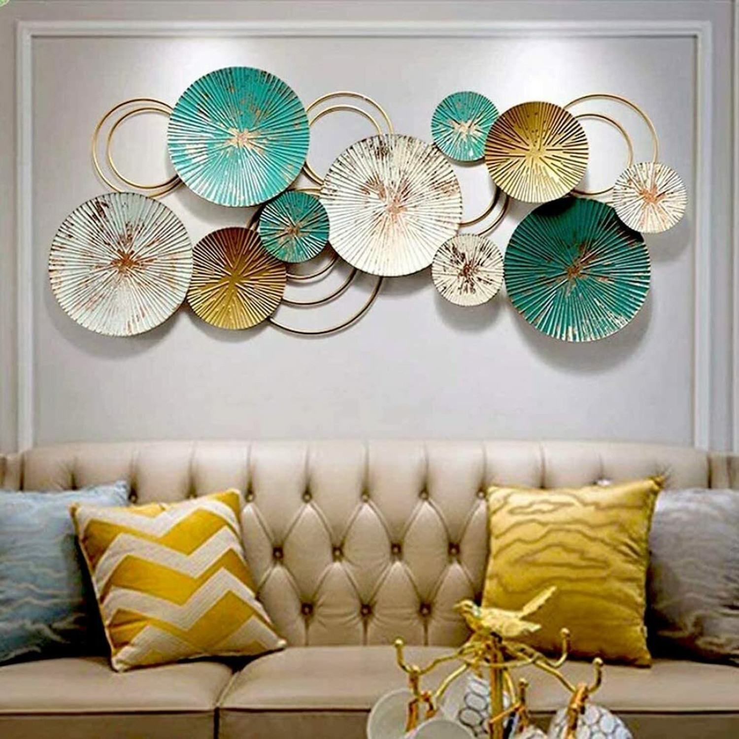 Image of G N Impex Wall Decor Metal Wall Art for Living Room Decoration