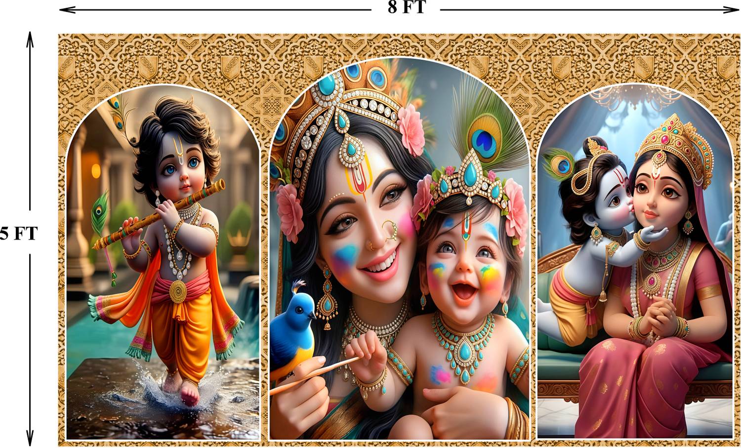 HRK CREATION Cute little Bal Gopal Baby God Krishna| Kanha Ji