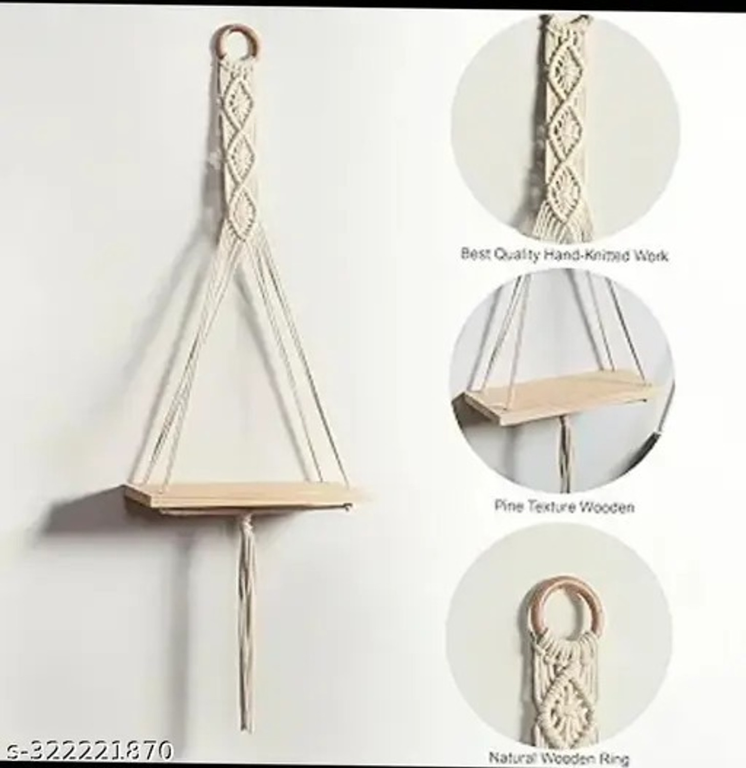 Image of JANAKI SHOP Wooden Wall Shelf