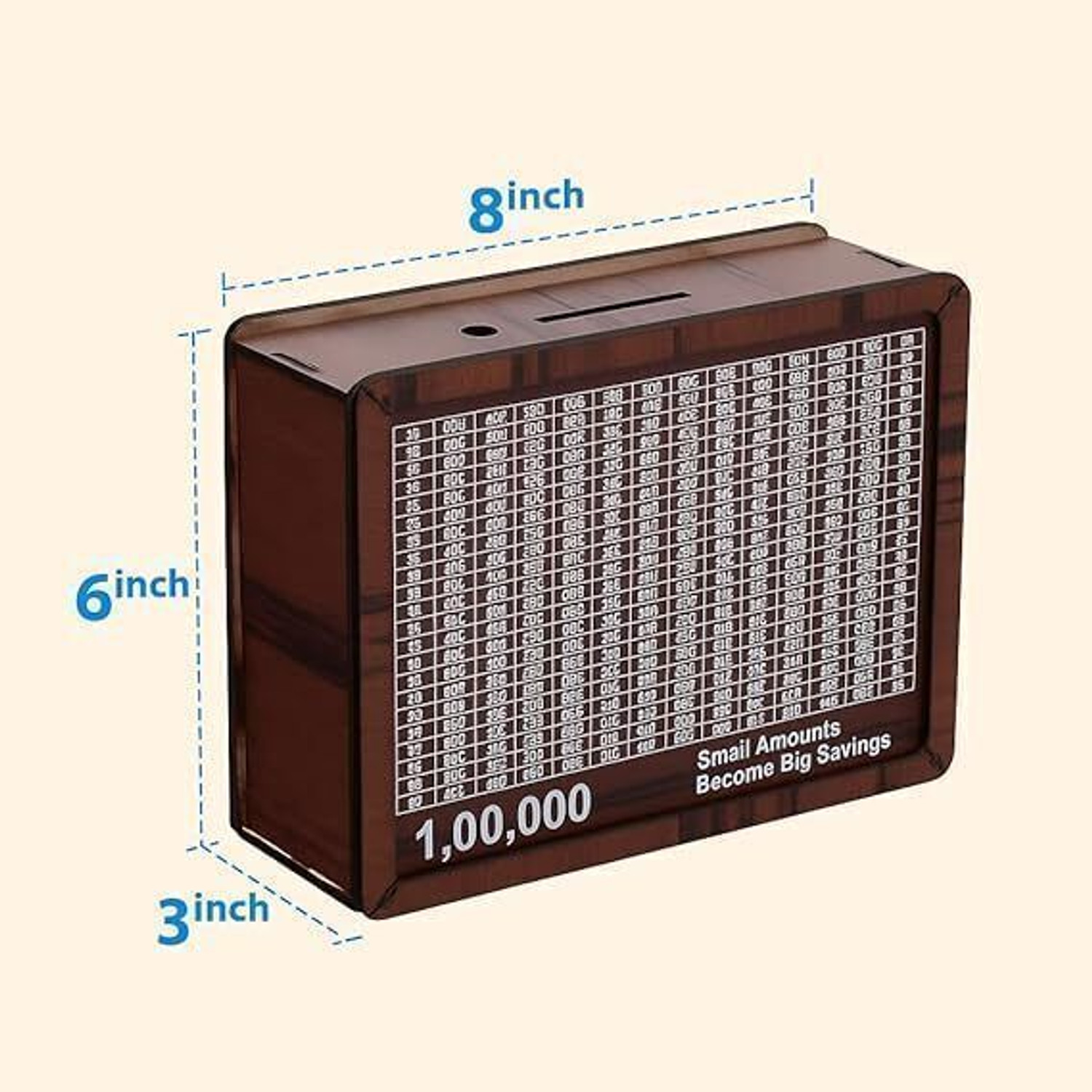 Image of RAGHAV CRAFTS 100000 Rupees Goal Tracker, Cash Collection Bank for Kids and Adults Coin Bank