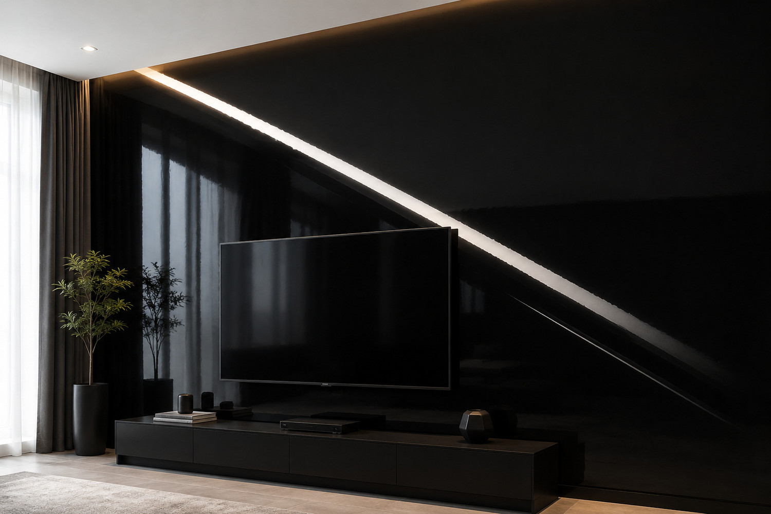 Image of Amar Enterprise Vinyl Black Marble Granite Waterproof Self Adhesive 200 x 60 cm