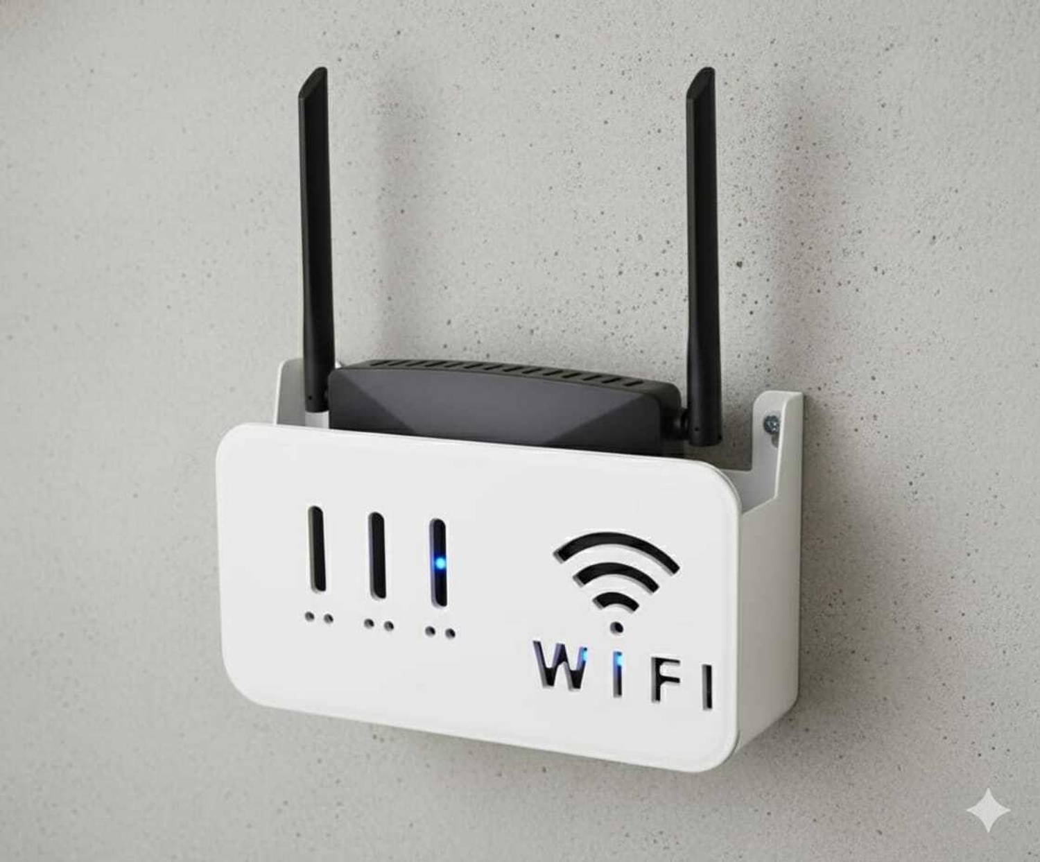 SCE WiFi router stands 01 Plastic Wall Shelf (Number of Shelves -