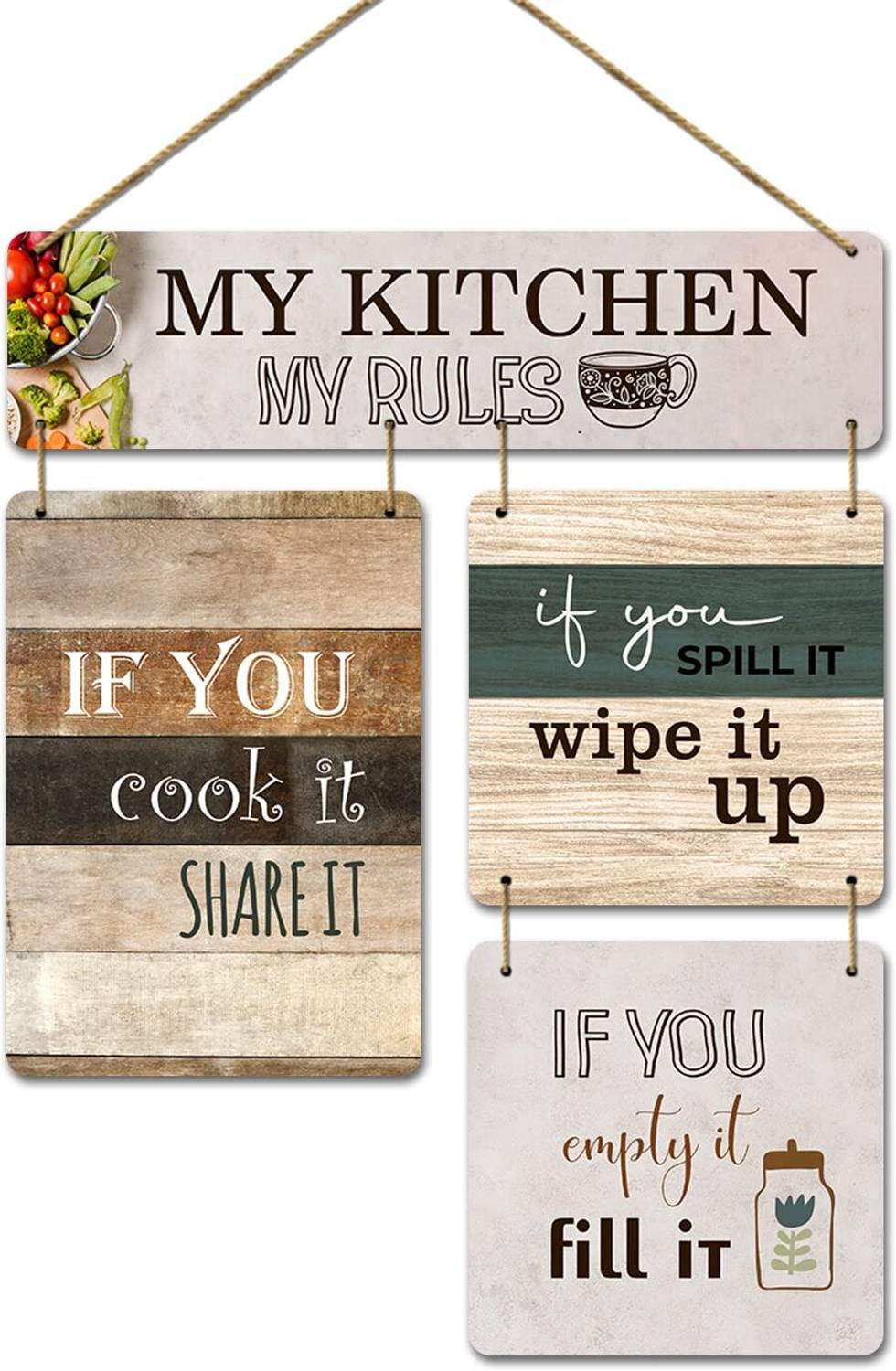 ACME CREATIONS Decorative Wall Art Wooden Hanging for Living Room Home Decor/Kitchen Quotes