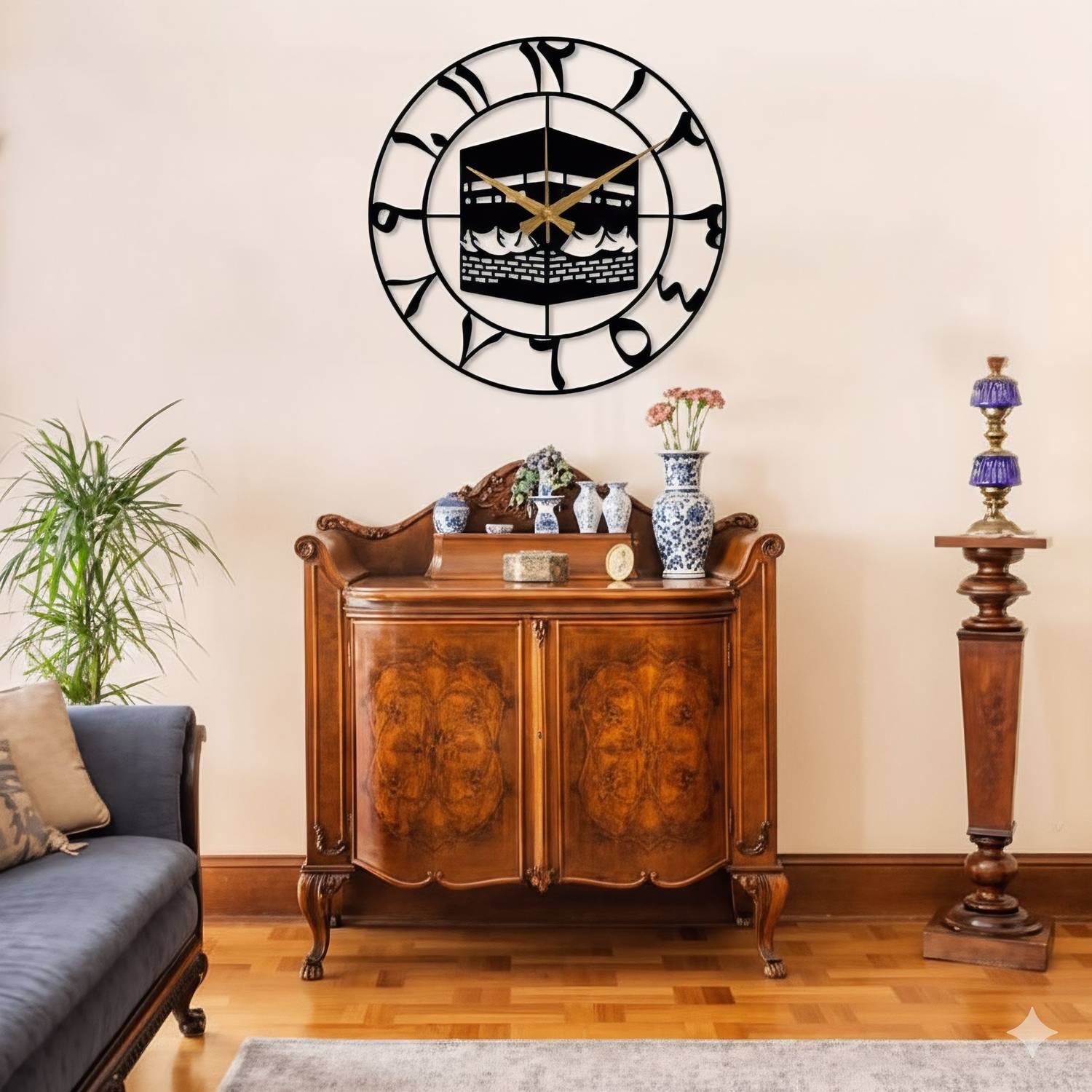 RAPIDO ELECTRONICS Kaaba Design Metal Islamic Wall Clock Price in