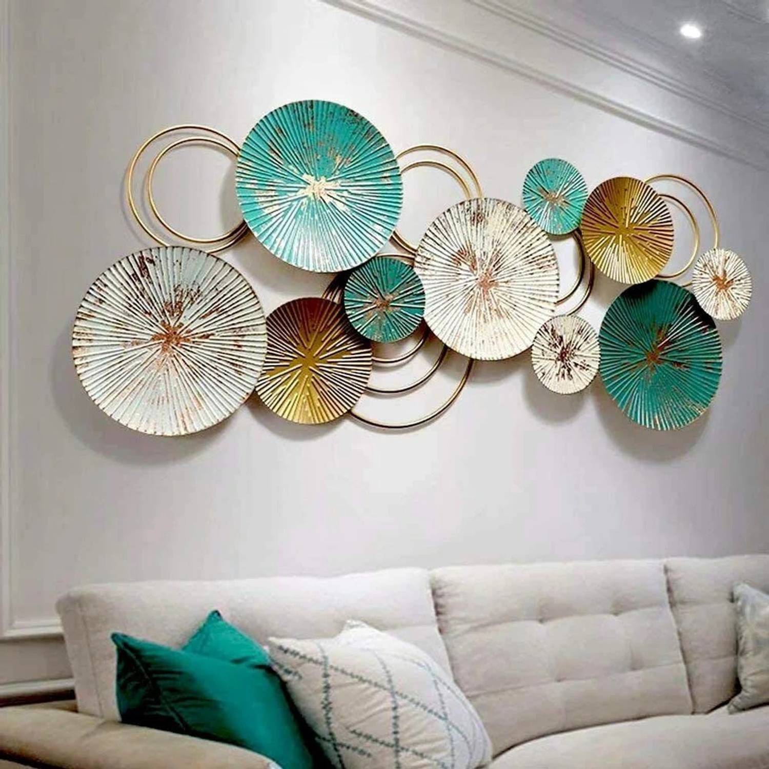 Brassz Design Studio Metal Wall Art Decor for Living Room Large 3D Boho Wall Decor