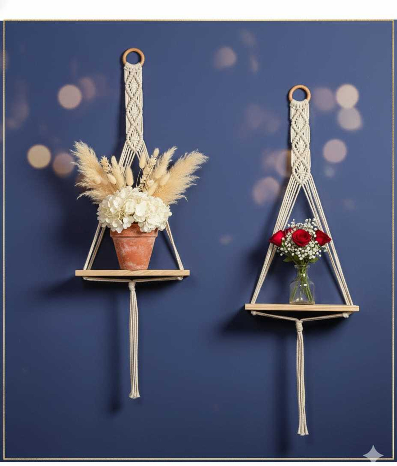 Image of JANAKI SHOP Wooden Wall Shelf