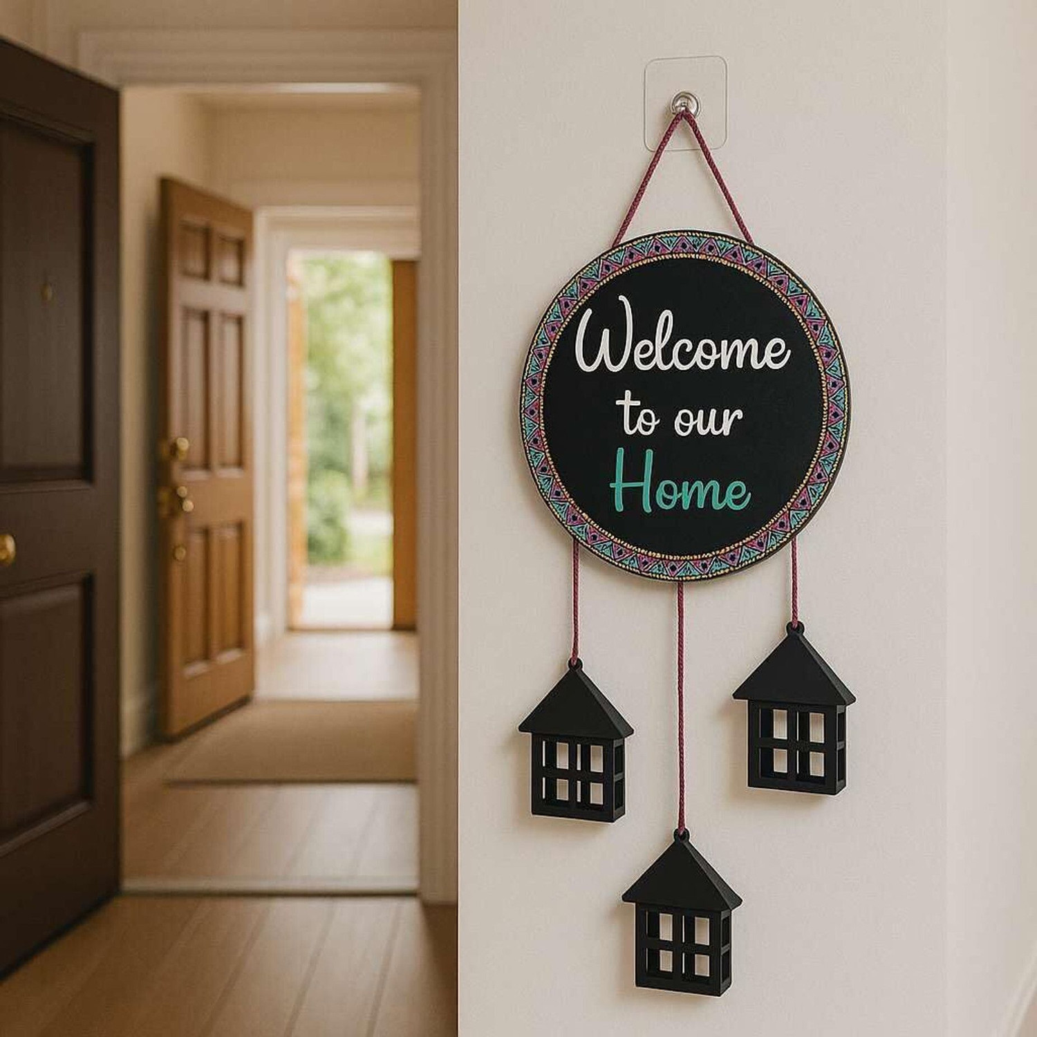 Image of shashank Wall Hanging for Home Decor-Handcrafted Welcome To Home Wall Art for House,Hall