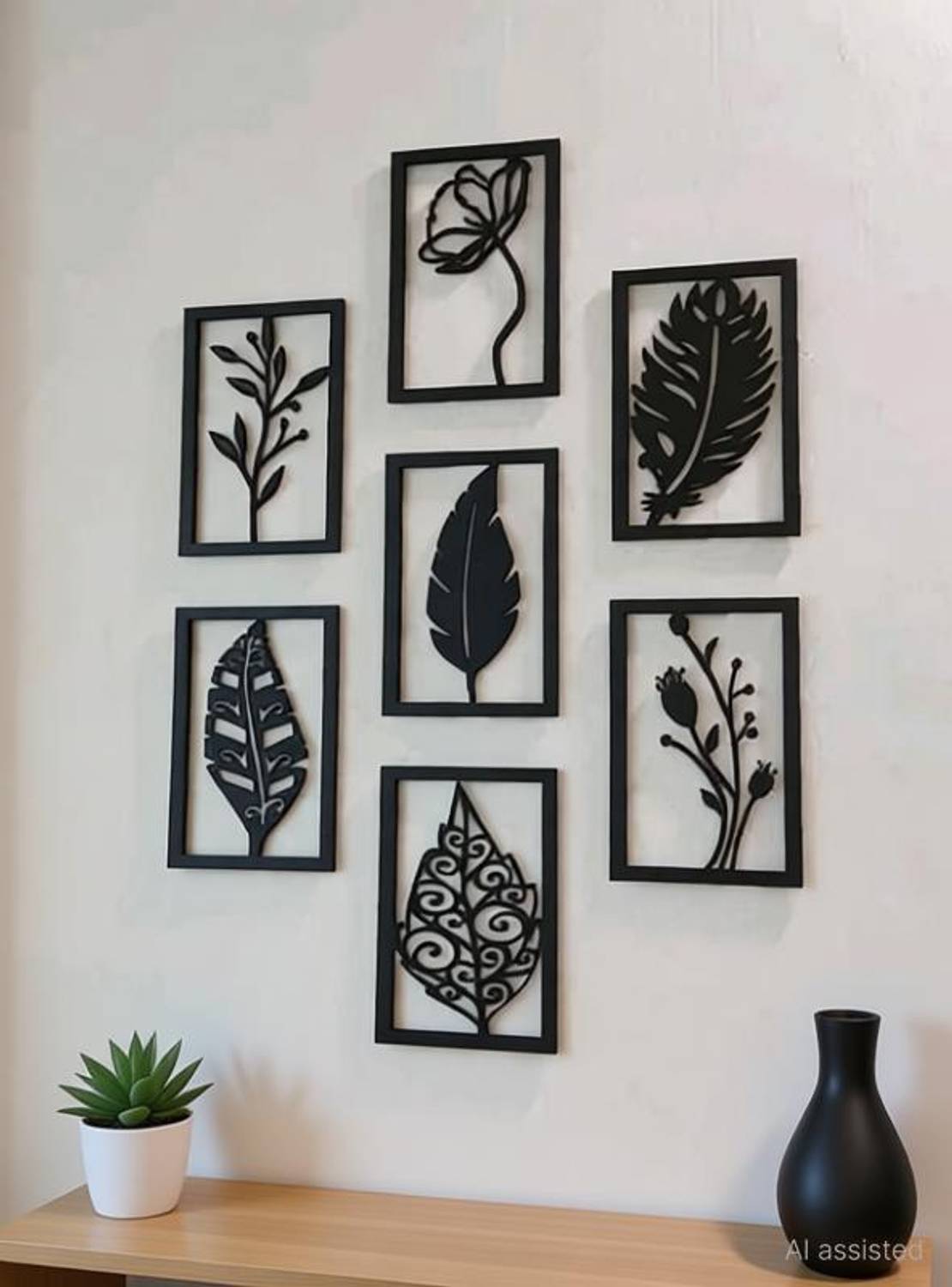 A3 BOX Wooden Wall Decor Pack of 7 - Image 3