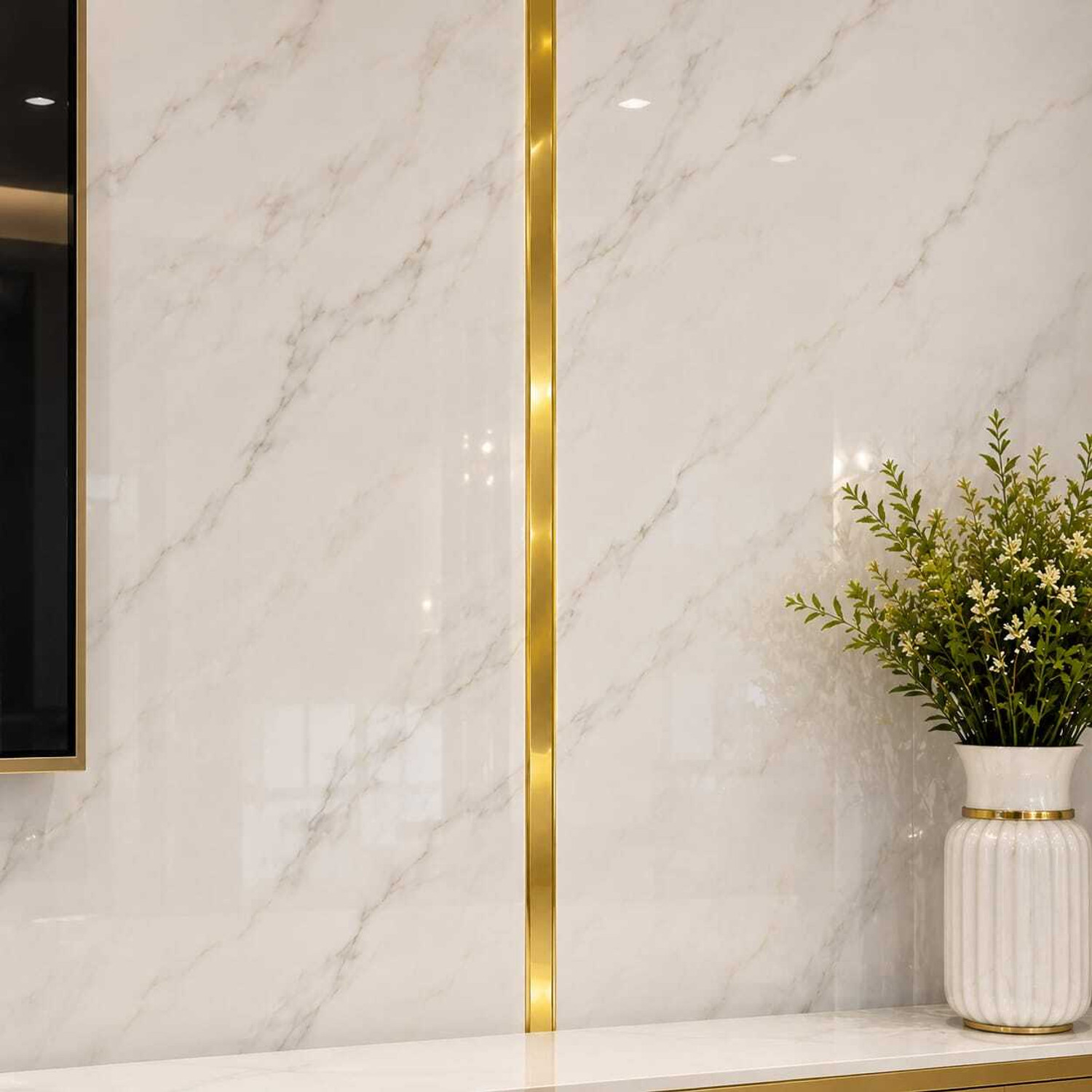 Image of wall smart Self Adhesive Golden Strip 18mm Pvc 08