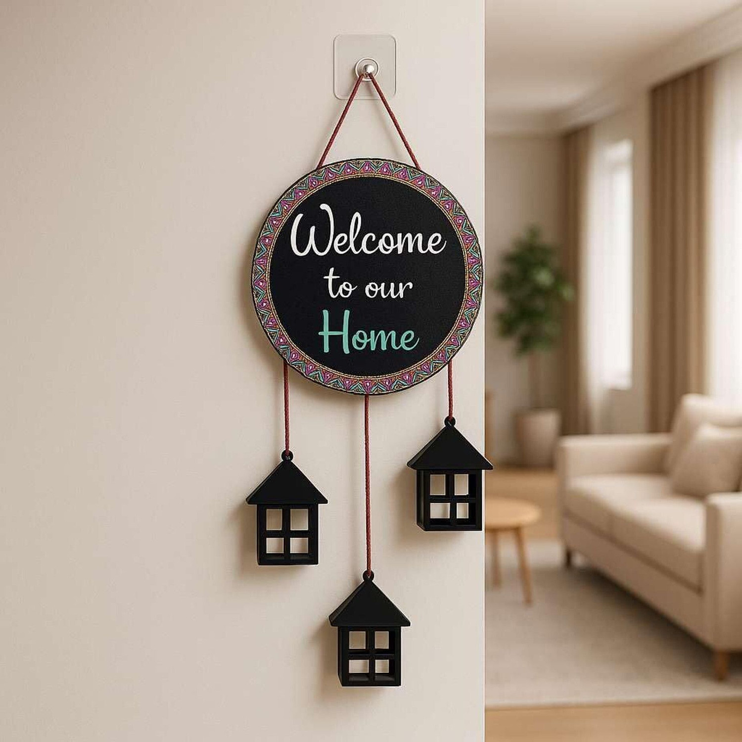 Image of shashank Wall Hanging for Home Decor-Handcrafted Welcome To Home Wall Art for House,Hall