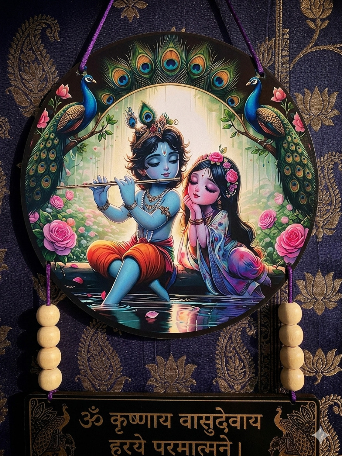 Image of SK PARO Radha Krishna wall hanging and wall decor items