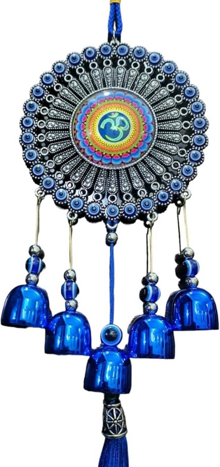 ALLAMANDAA Wind Chimes For Home Positive Energy, Evil Eye Hanging