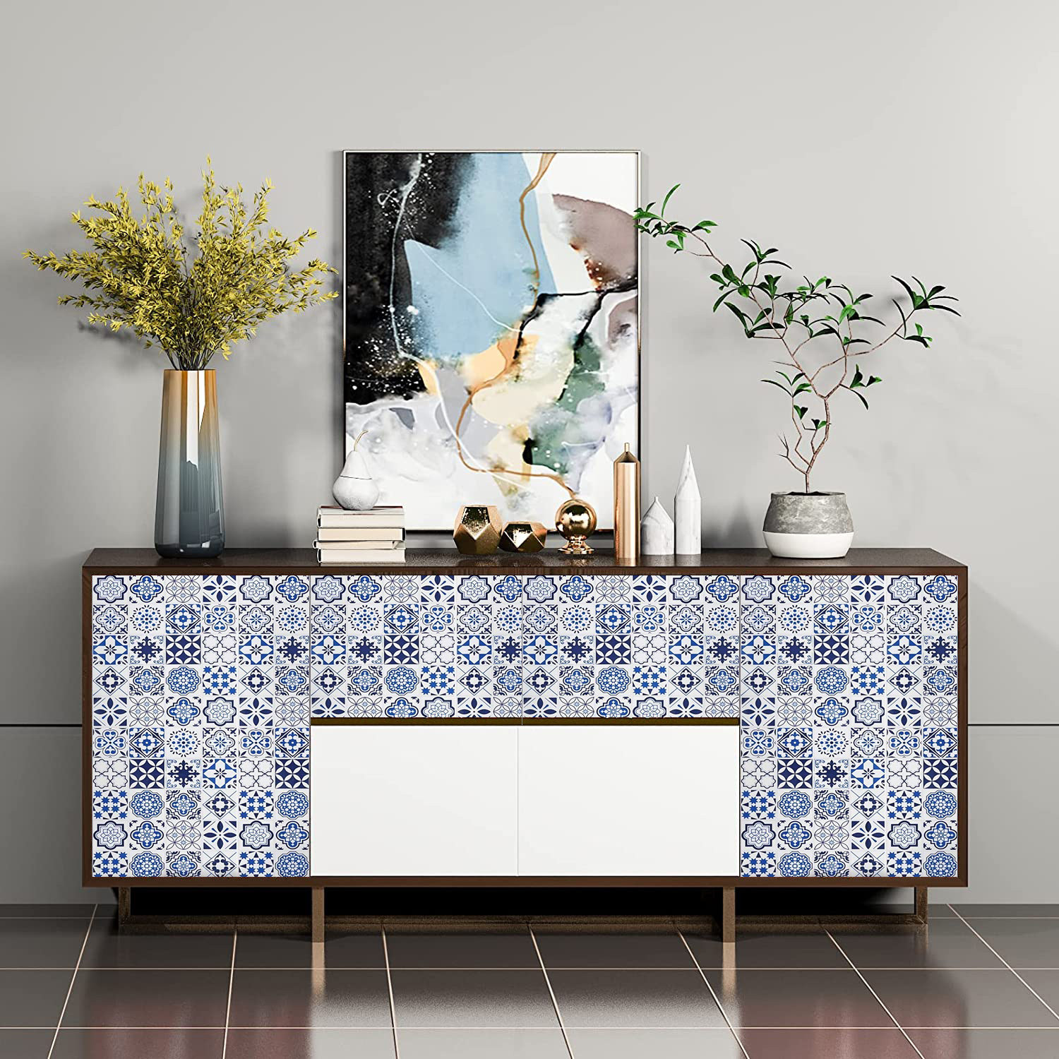 Image of ASKCREW 200 cm x 60 cm Waterproof Abstract Vinyl Wallpaper