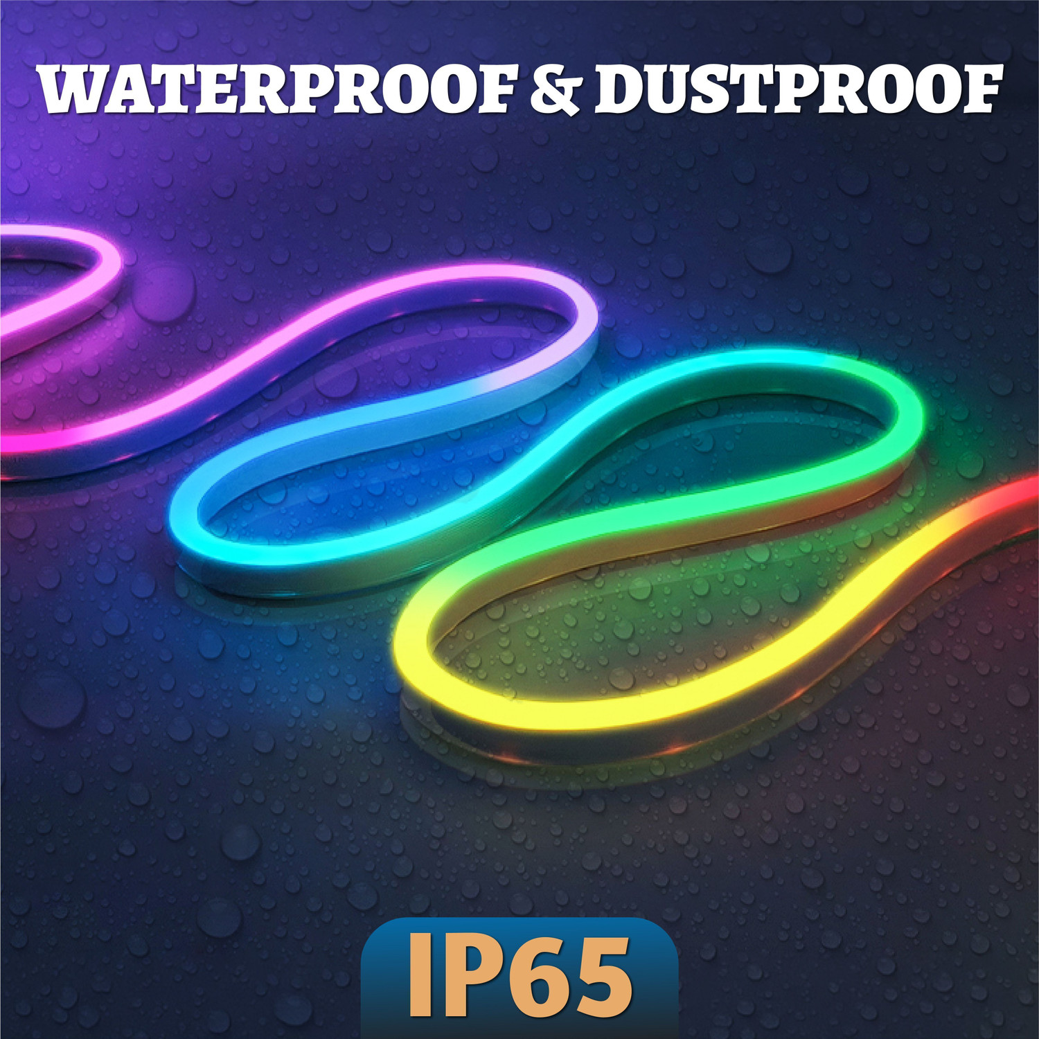 Image of FORUS 5 Meter Smart RGB Neon LED Strip Light, App & Remote, Music Sync, IC Colors
