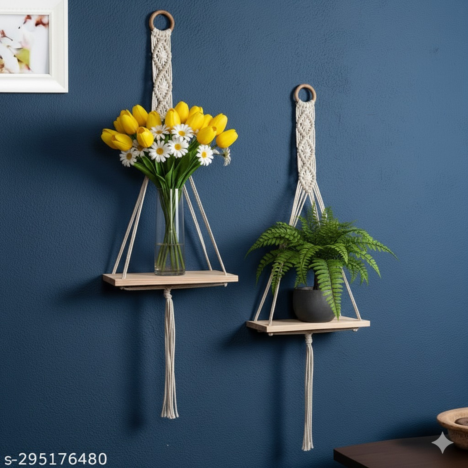 Image of JANAKI SHOP Wooden Wall Shelf