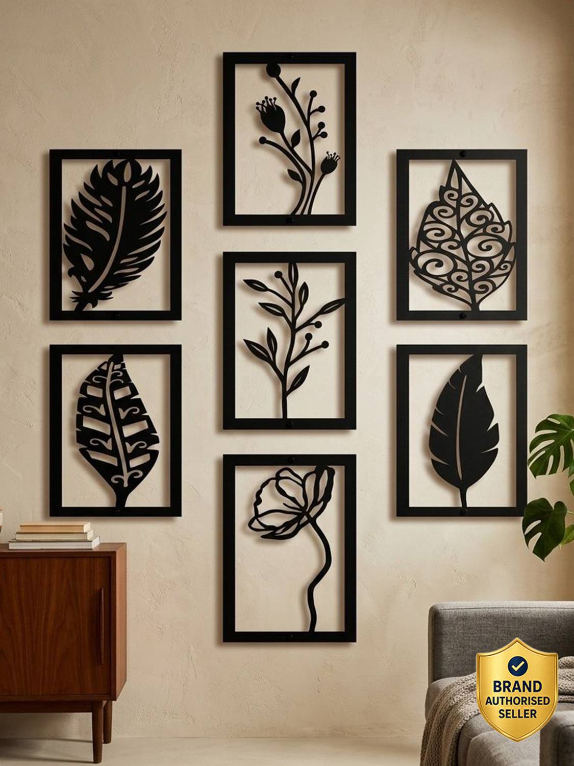 A3 BOX Wooden Wall Decor Pack of 7 - Image 1