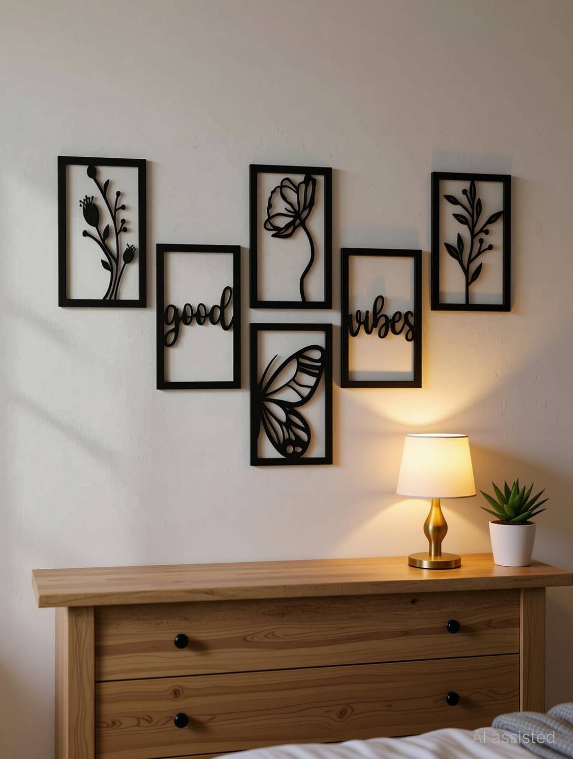 A3 BOX Wooden Wall Decor Hangings Living Room, Bedroom, Kitchen, Office