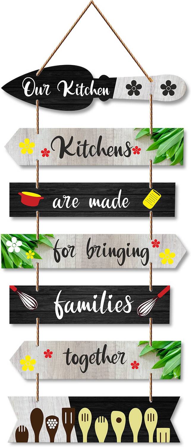 Artvibes Kitchen Quote Decorative Wooden Wall Hanging for Home Gifts(WH_7006N)