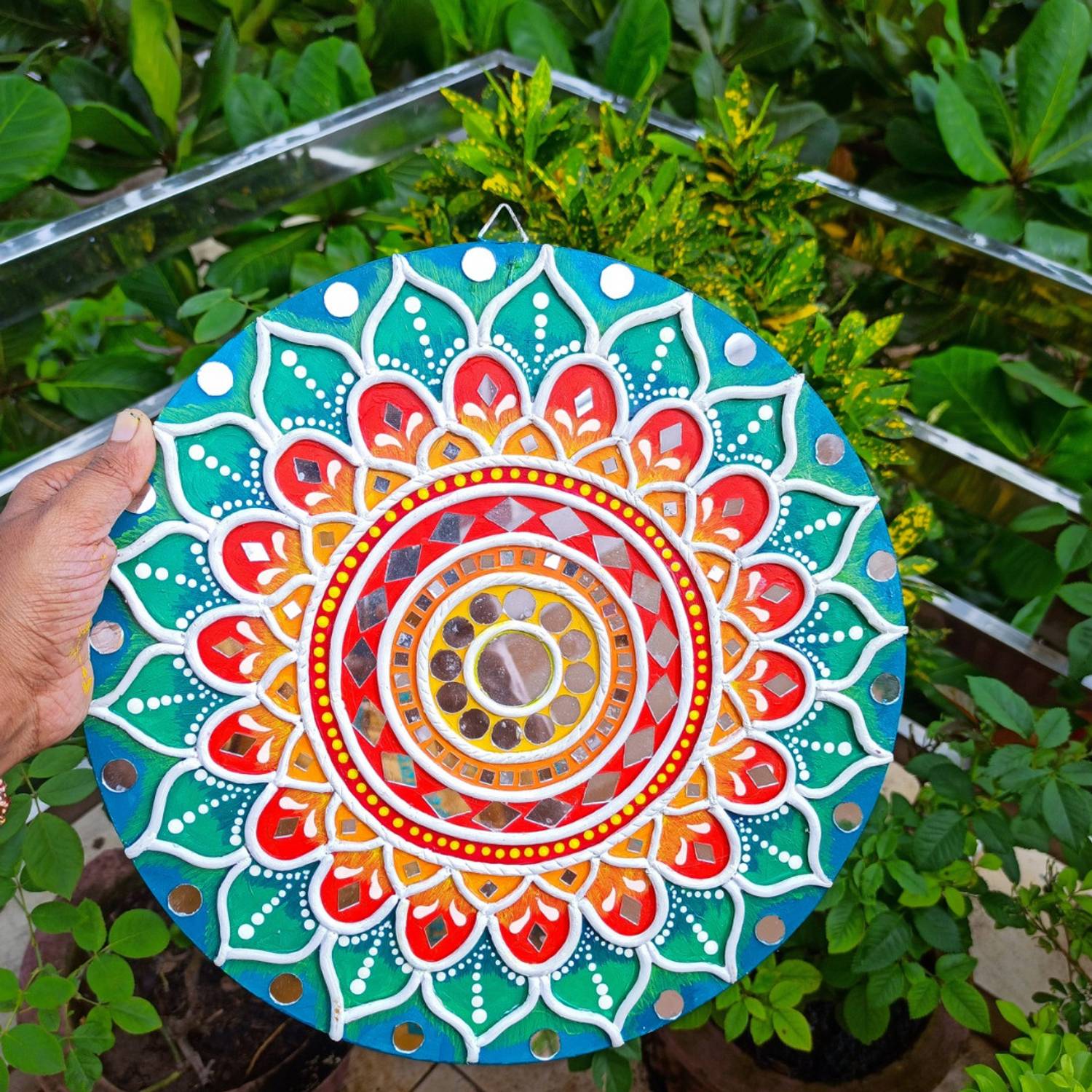 Aarya ovation Handicarft Lippan art wall hanging for home decoration /living room décor.