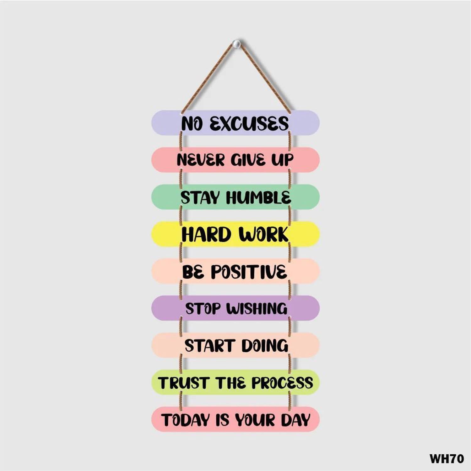 Amaresah Motivational Inspirational Quotes Wooden Wall Hanging for Home Decoration