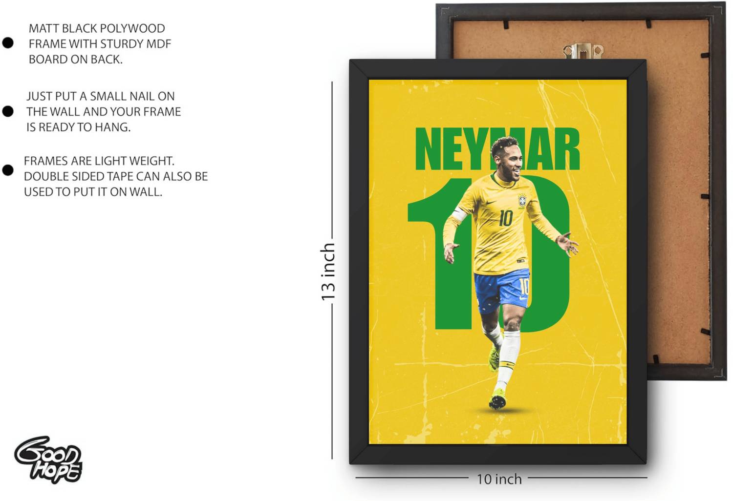 Good Hope Neymar Framed Football Poster - Image 3