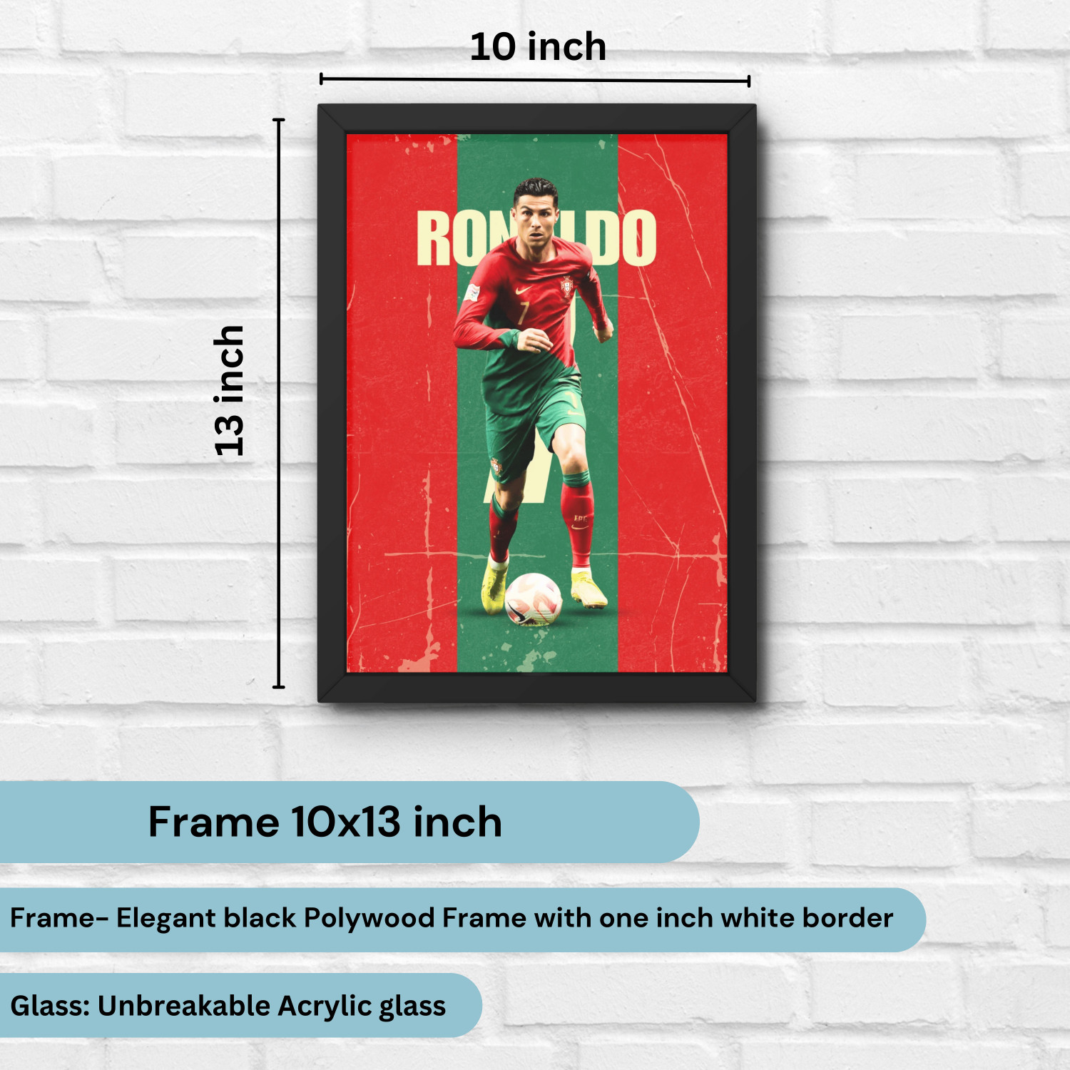 Image of Good Hope Football Player Cristiano Ronaldo Framed Poster Artwork