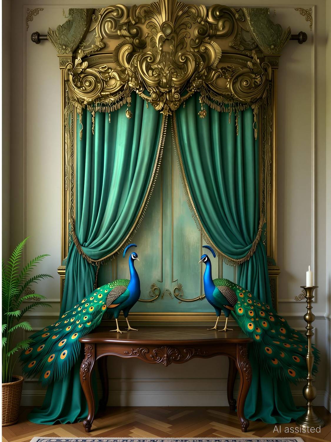 Backdropon Mukunda Palace Photography Design Printed Fabric Backdrop(5Ft Height &8Ft width)