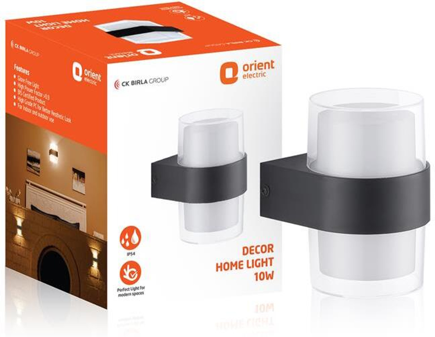 Image of Orient Electric Wallchiere Wall Lamp With Bulb