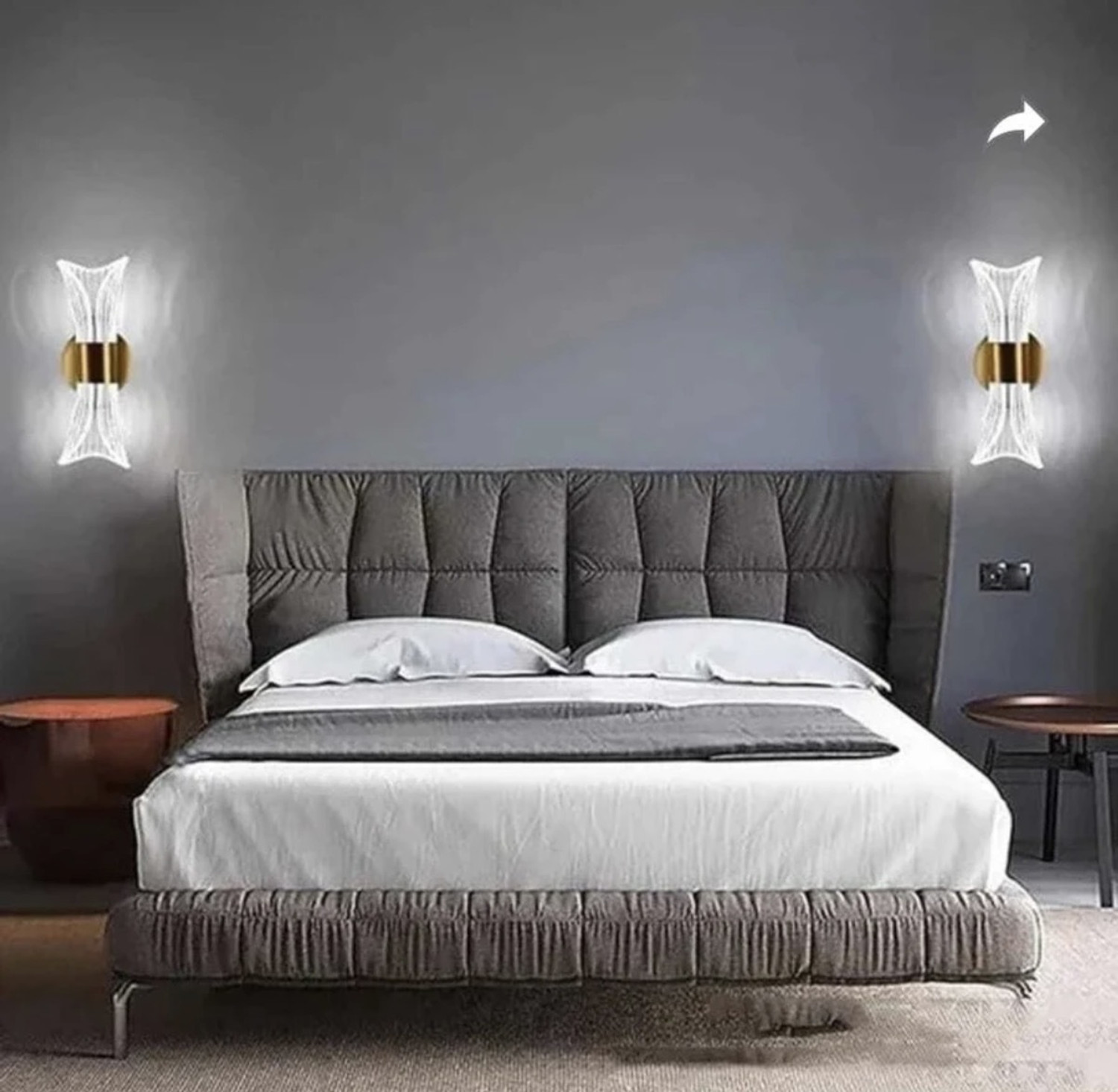 Image of NEXLO Wallchiere Wall Lamp With Bulb