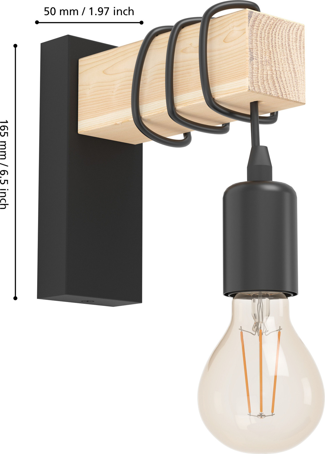 Image of Eglo Wallchiere Wall Lamp Without Bulb
