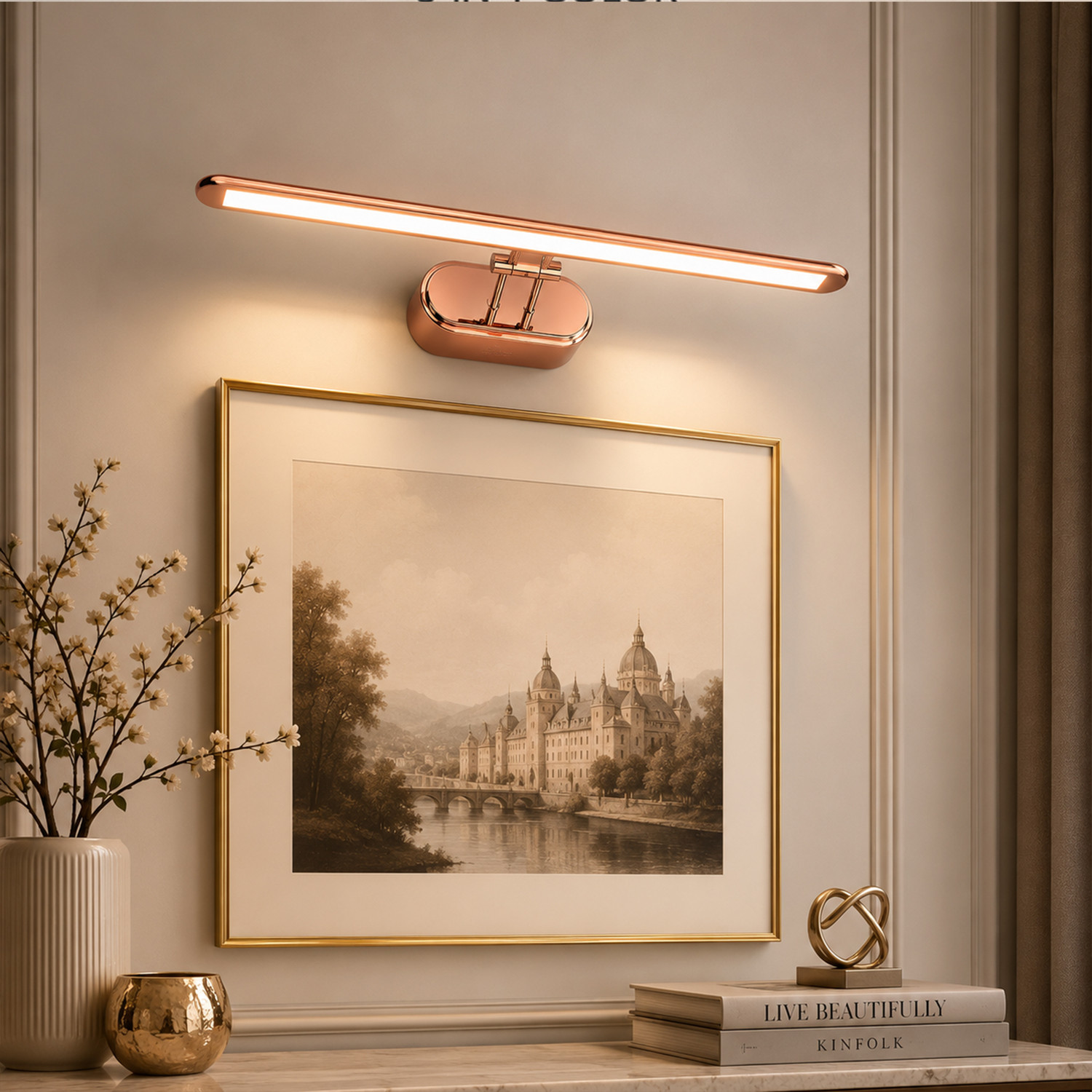 Image of vibunt Picture Light Wall Lamp With Bulb