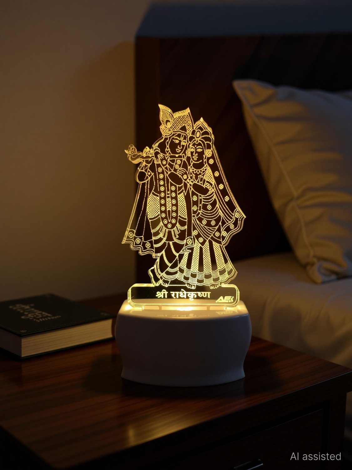 Image of Omniverse RADHE KRISHNA FANCY NIGHT LAMP 630 Night Lamp