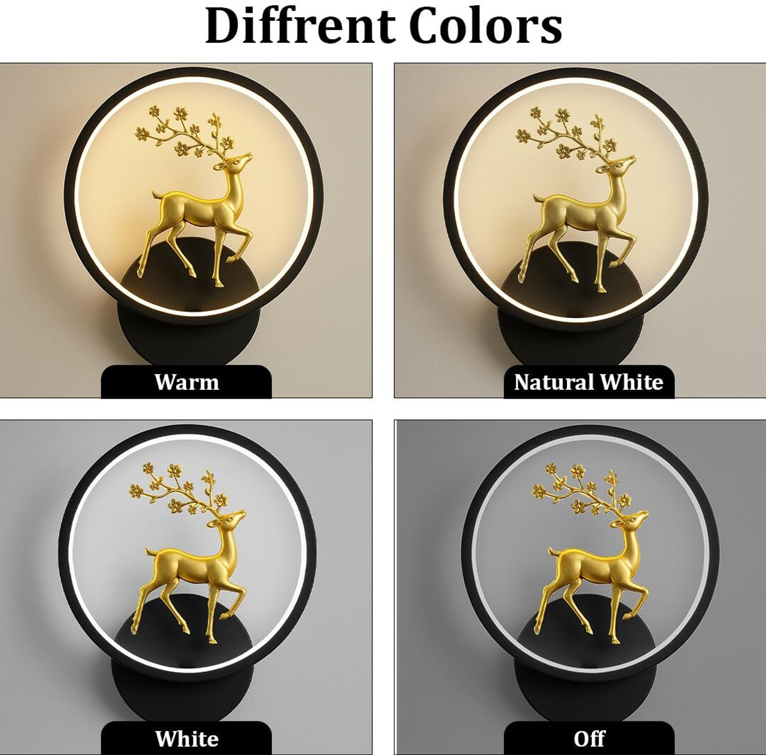 Image of GLINTAC Wallchiere Wall Lamp With Bulb