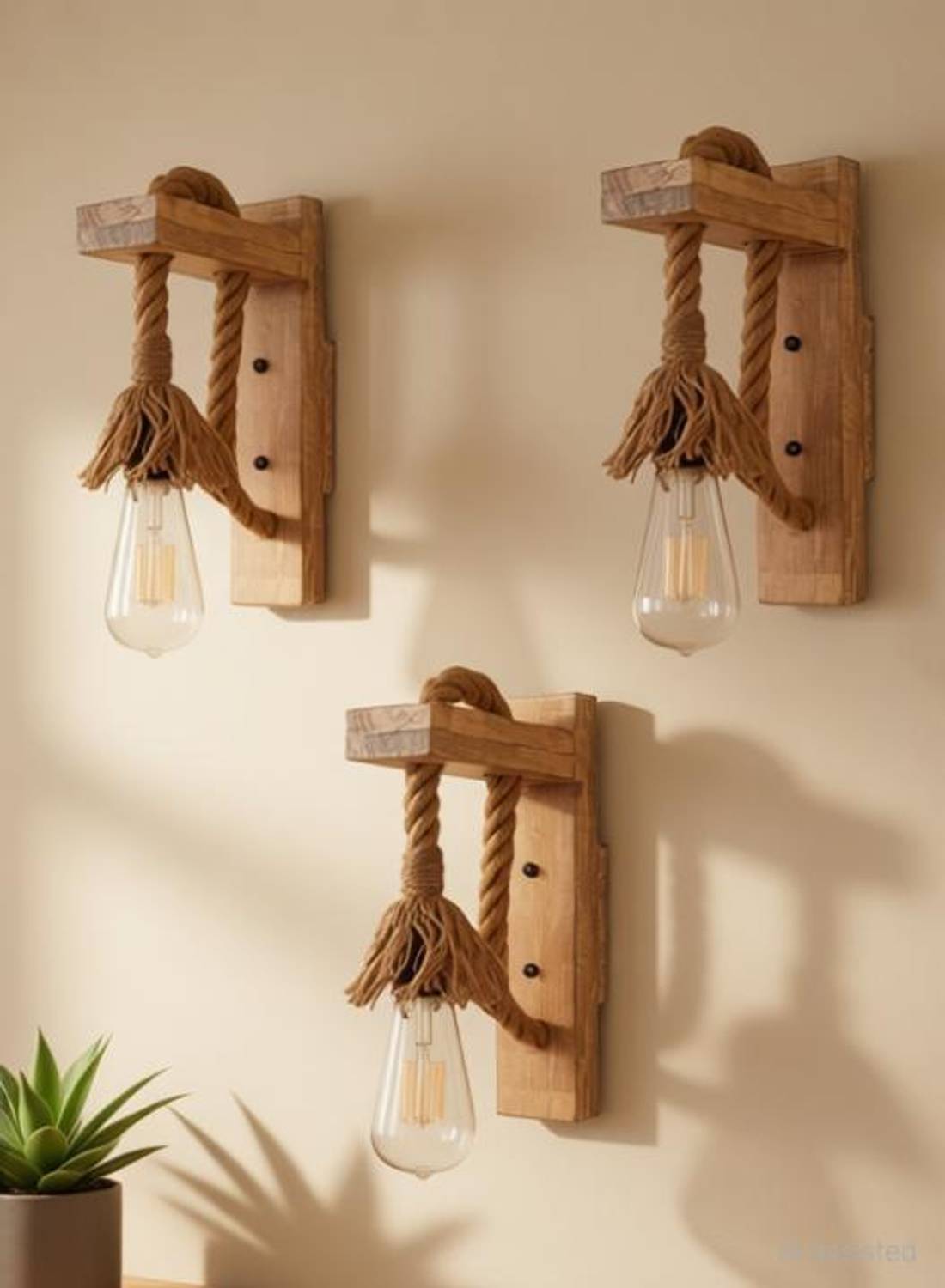 Areezo Wallchiere Wall Lamp Without Bulb (Pack of 3)