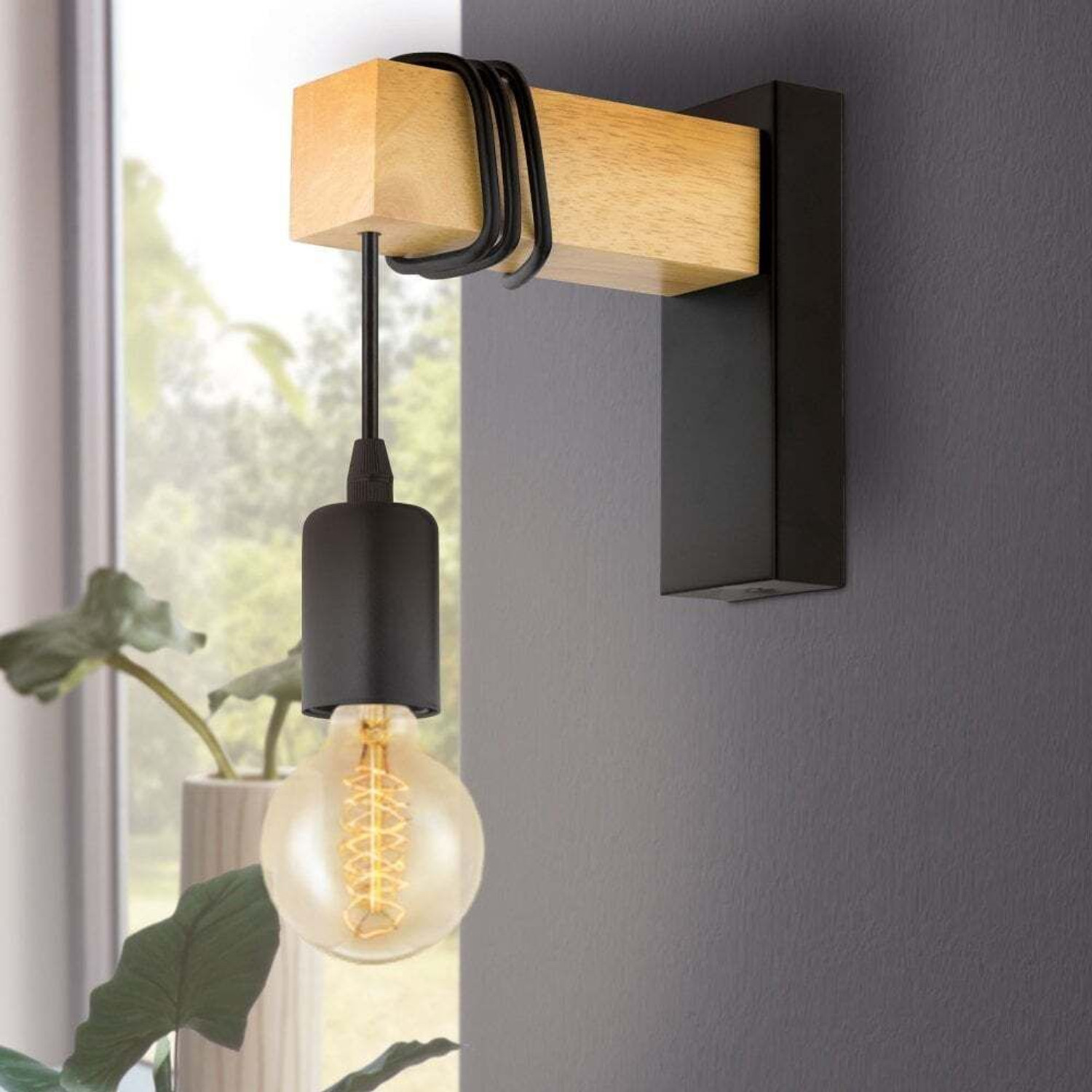 Image of Eglo Wallchiere Wall Lamp Without Bulb