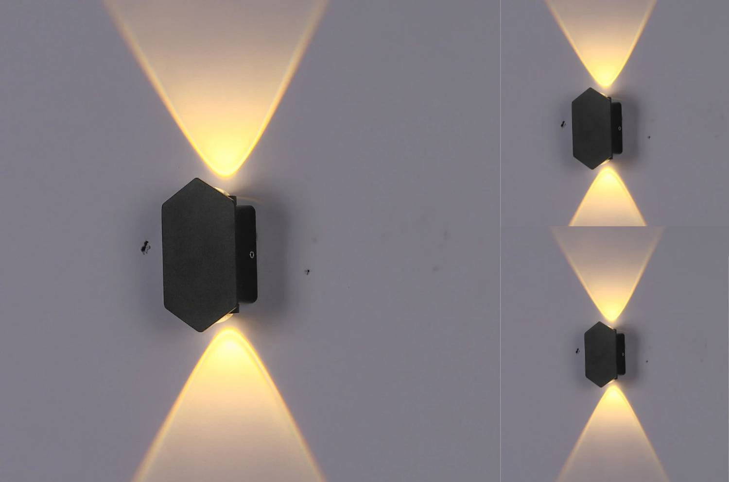 LUMINX Uplight Wall Lamp With Bulb (Pack of 3)