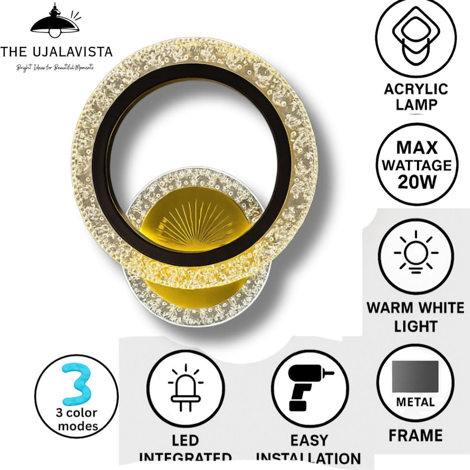 Image of THE UJALAVISTA Wallchiere Wall Lamp With Bulb
