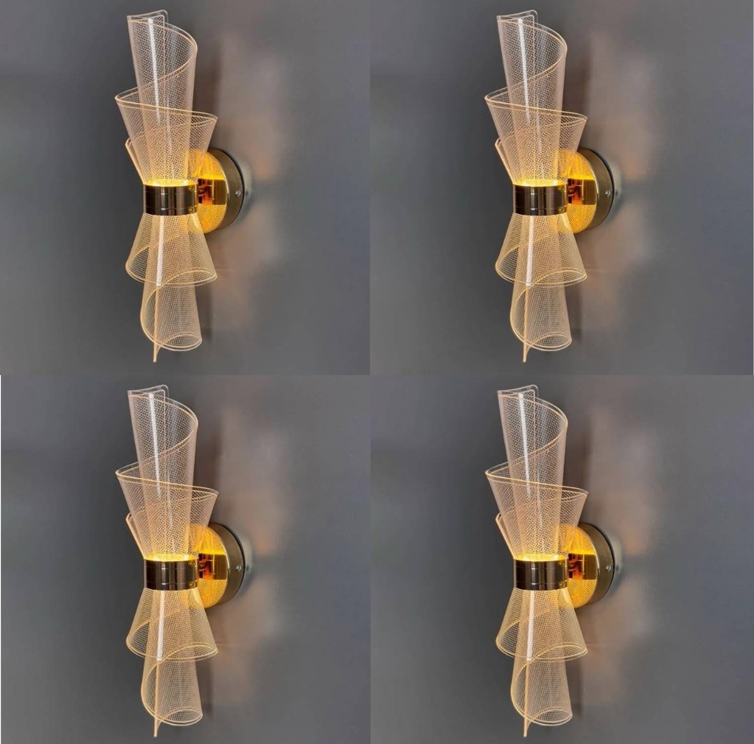 Svah Uplight Wall Lamp Without Bulb (Pack of 4)