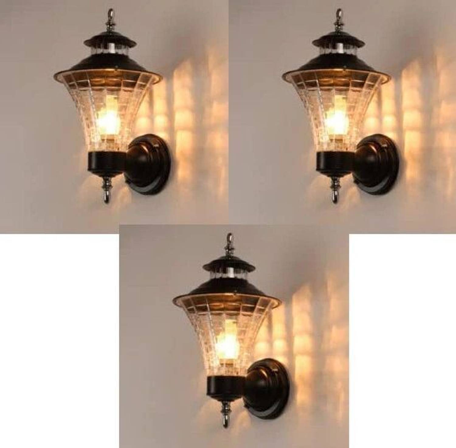Areezo Wallchiere Wall Lamp Without Bulb (Pack of 3)