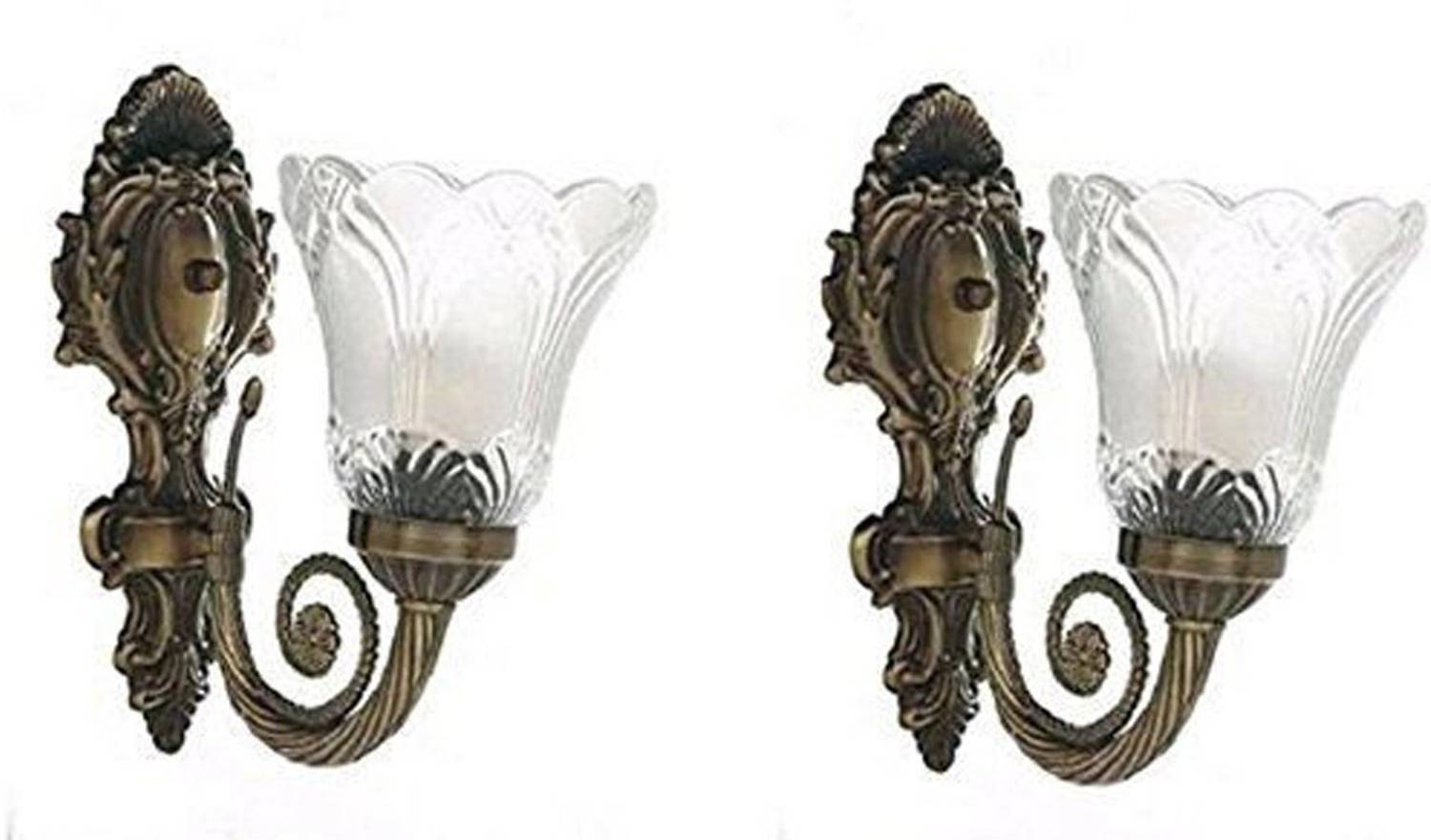 RUDRAAKSH Uplight Wall Lamp Without Bulb (Pack of 2)