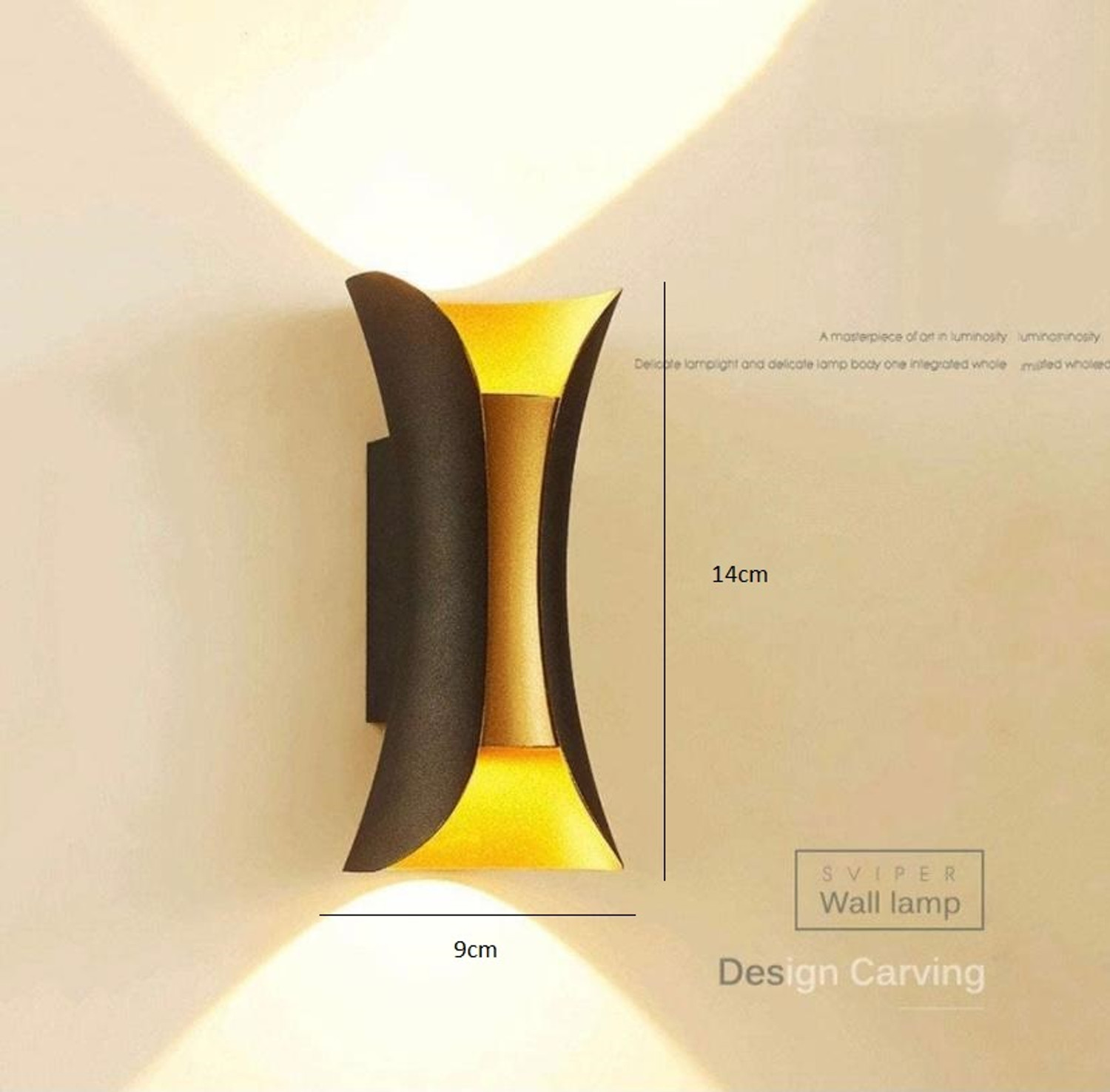 Image of Blissbells Uplight Wall Lamp With Bulb