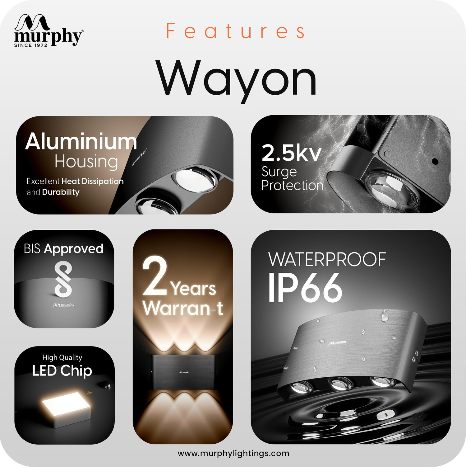 Image of MURPHY Uplight Wall Lamp With Bulb