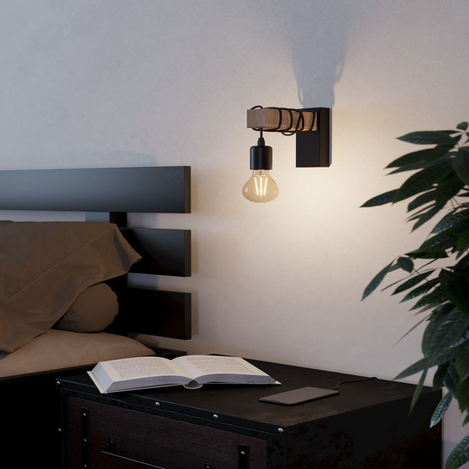 Image of Eglo Wallchiere Wall Lamp Without Bulb