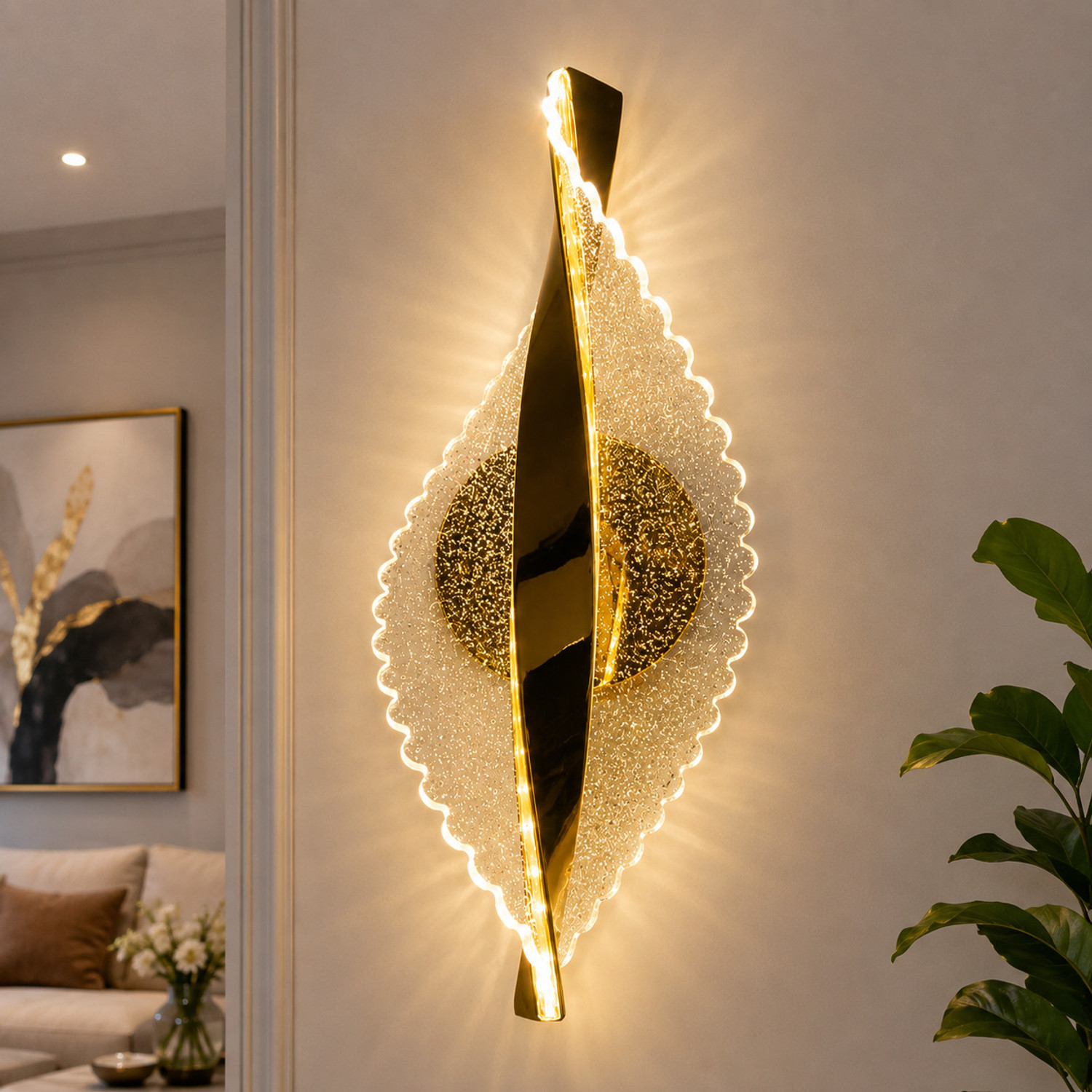 Image of Adwait Swing Arm Wall Light Wall Lamp With Bulb