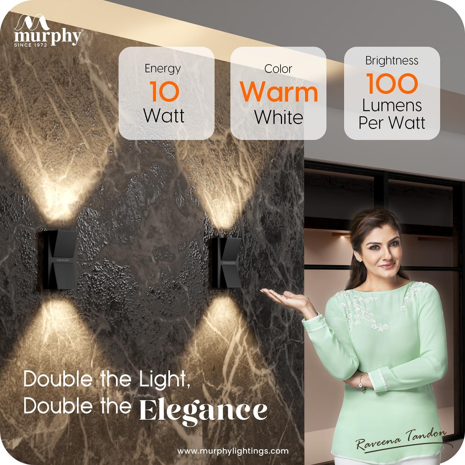 Image of MURPHY Uplight Wall Lamp With Bulb