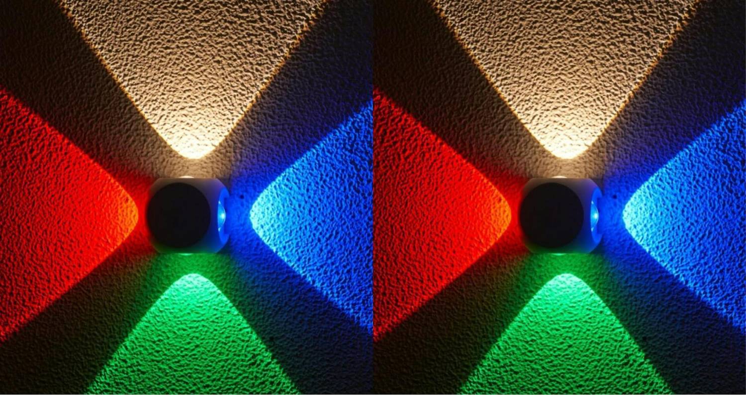 MR ONLINE STORE Uplight Wall Lamp With Bulb (Pack of 2)