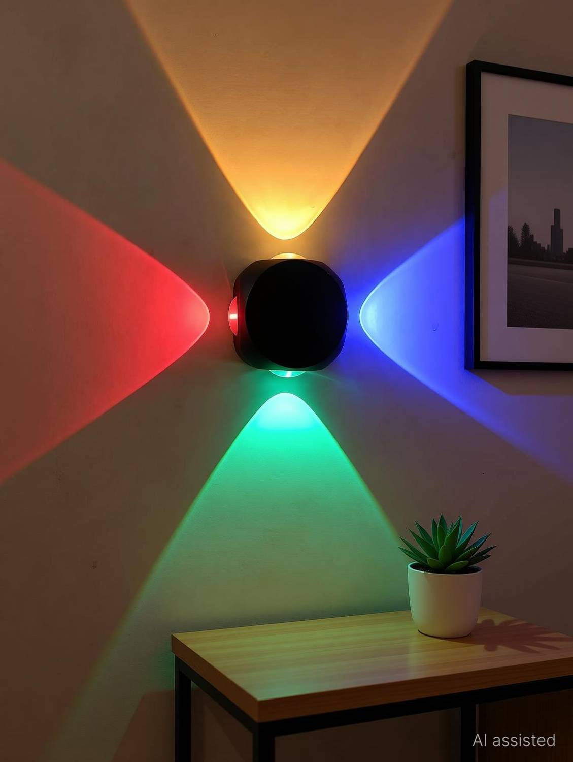 BellGrey Step Light Wall Lamp With Bulb