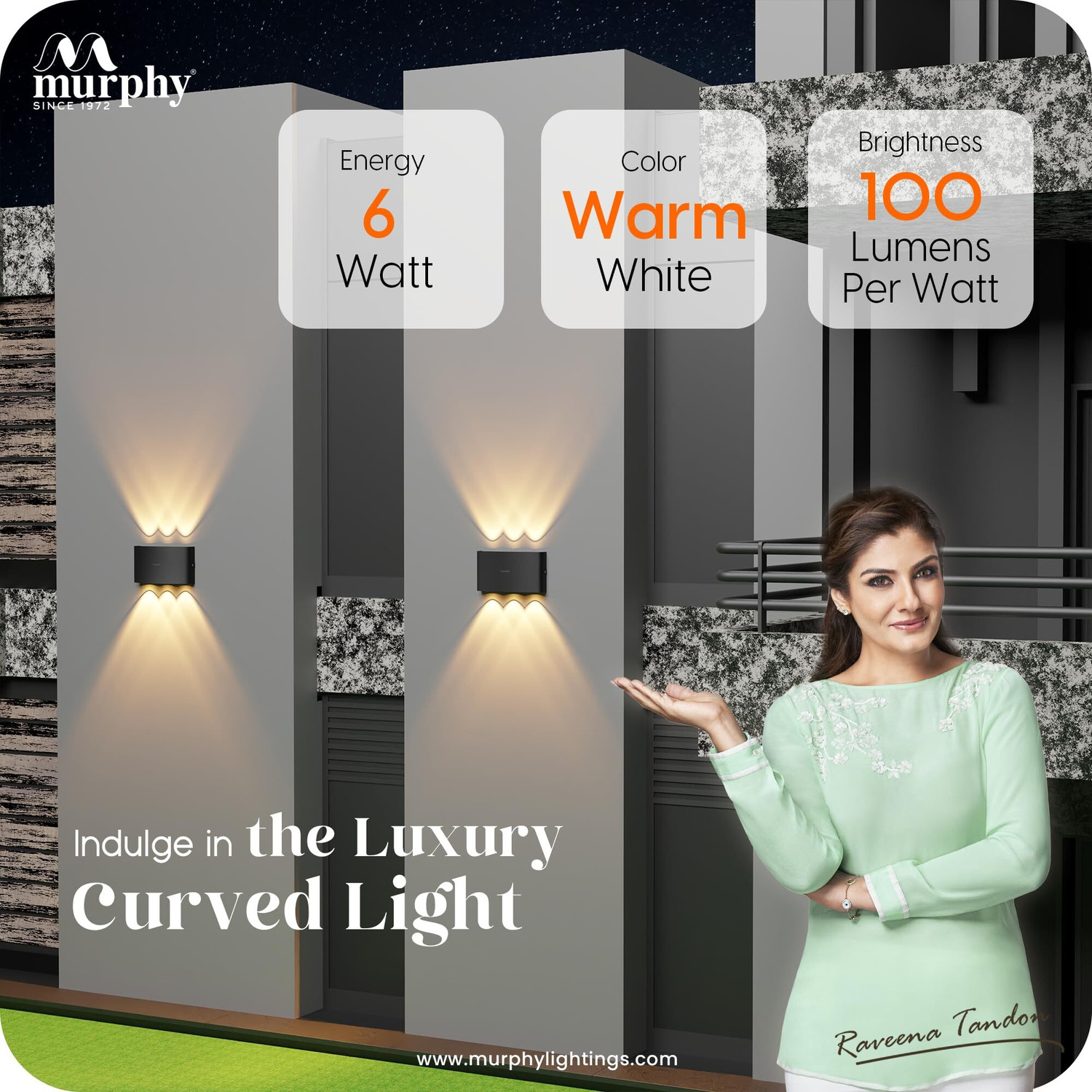 Image of MURPHY Uplight Wall Lamp With Bulb