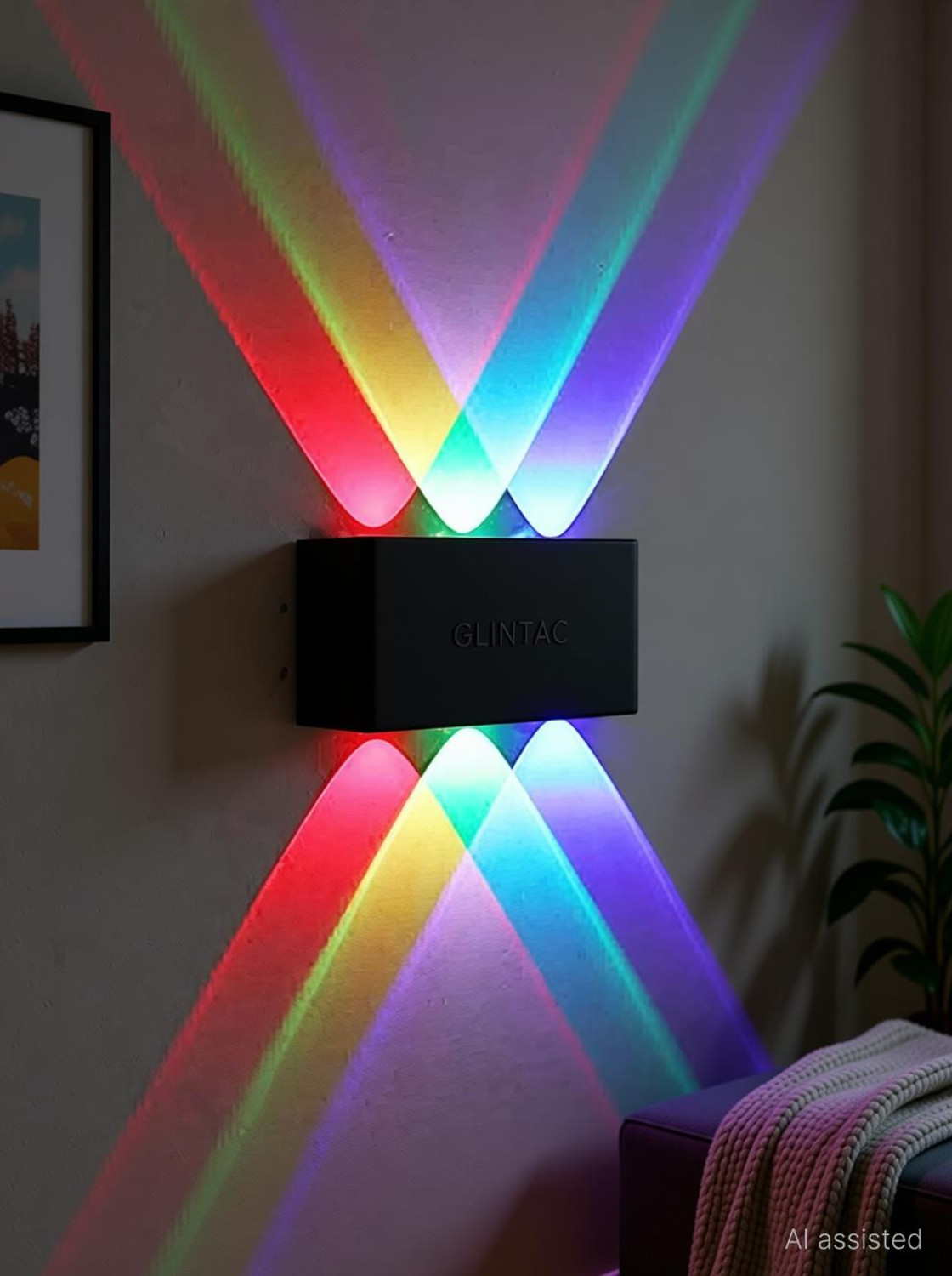 Image of GLINTAC Swing Arm Wall Light Wall Lamp With Bulb